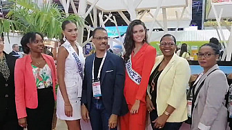 porte  de versailles  avec    Miss  Guadeloupe  Miss  France     IFTM  RESA 2022