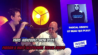 Pascal OBISPO au salon audio palais du congrès à  Paris Audiovideo Shows 2023