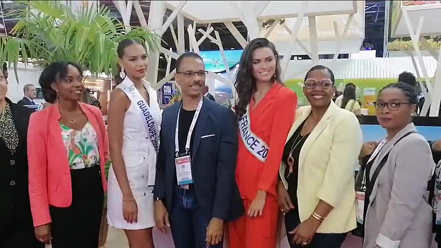 porte de versailles avec Miss Guadeloupe Miss France IFTM RESA 2022